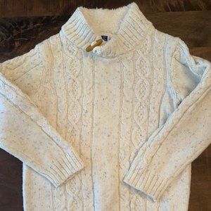 Janie and Jack Sherpa Lined Collar Sweater - Size 3